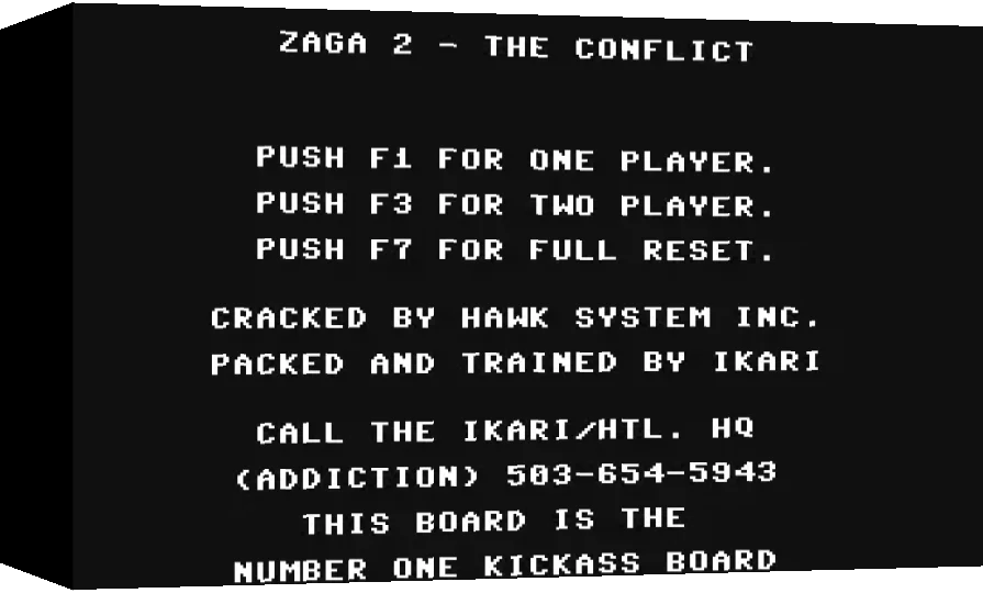 Zaga II : The Conflict — box-3D (WOR)