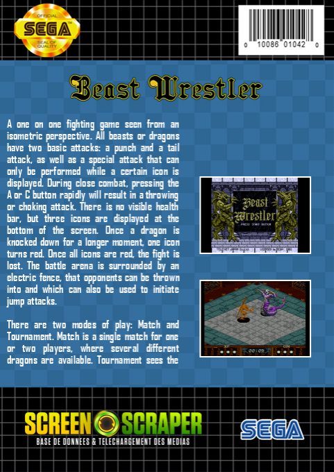 Beast Warriors — box-2D-back (SS)