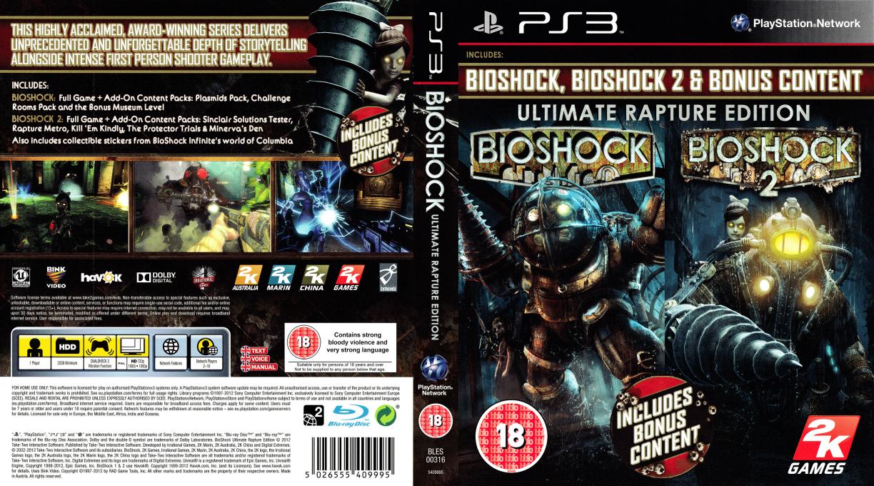 BioShock - Ultimate Rapture Edition — box-texture (UK)
