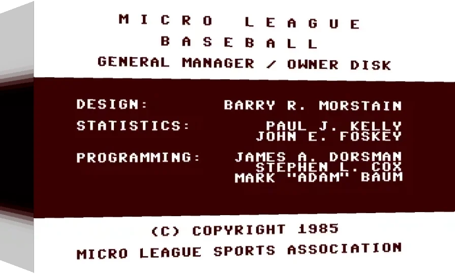 MicroLeague Baseball : General Manager : Owner Dis — box-3D (WOR)