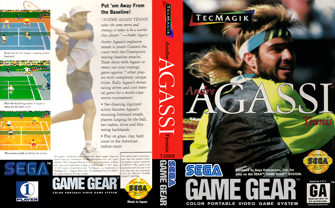 Andre Agassi Tennis — box-texture (US)