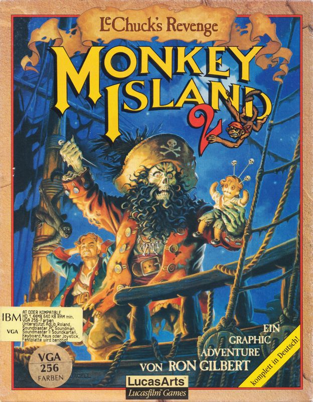 Monkey Island 2 - Lechuck's Revenge — box-2D (DE)