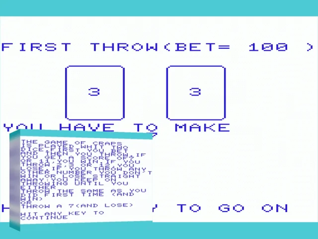 Craps — mixrbv2 (WOR)