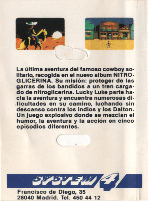 Lucky Luke - Nitroglycerine — box-2D-back (SP)