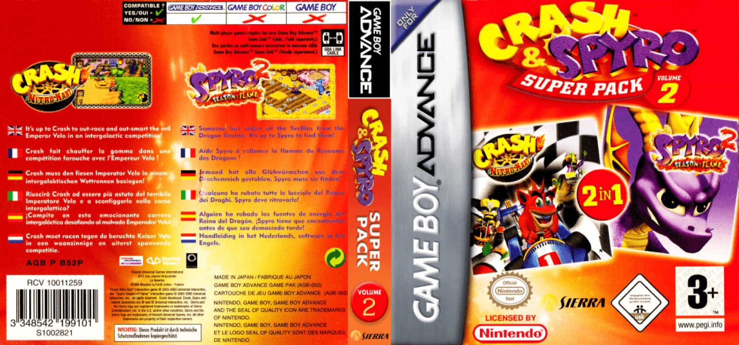Crash And Spyro Super Pack Volume 2 — box-texture (US)