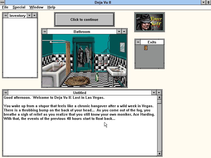 Déjà Vu I & II: The Casebooks of Ace Harding — ss (WOR)