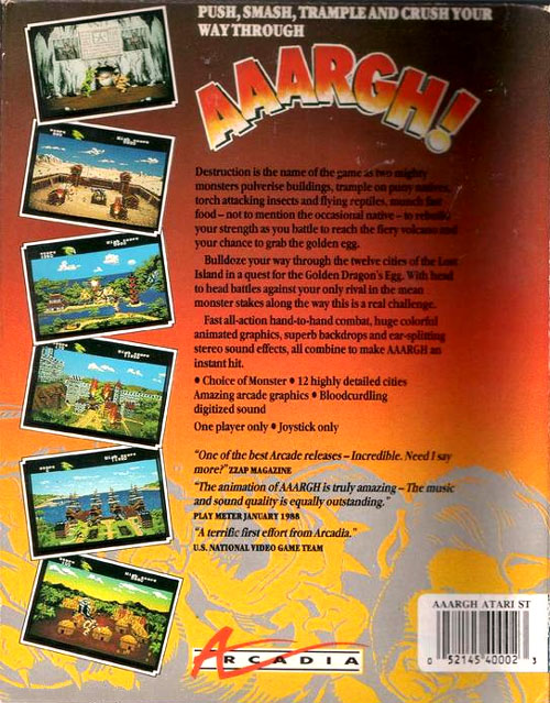 Aaargh! — box-2D-back (US)
