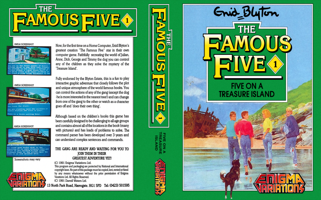 Famous Five, The - Five On A Treasure Island — box-texture (EU)