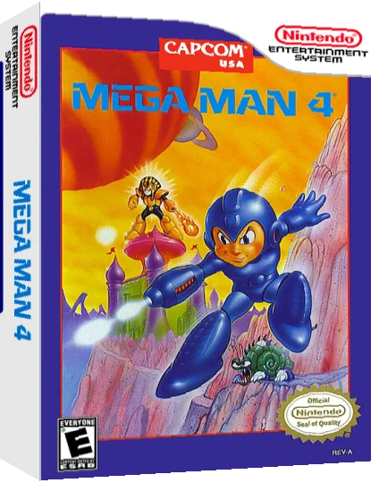 Mega Man 4 — box-3D (US)