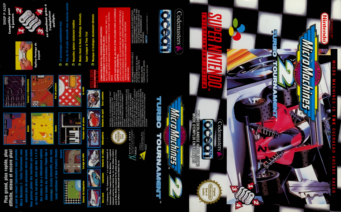 Micro Machines 2 - Turbo Tournament — box-texture (EU)