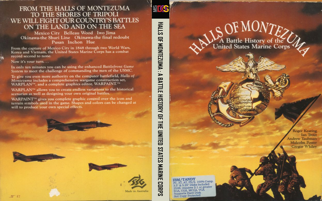 Halls Of Montezuma - A Battle History Of The United States Marine Corps — box-texture (EU)