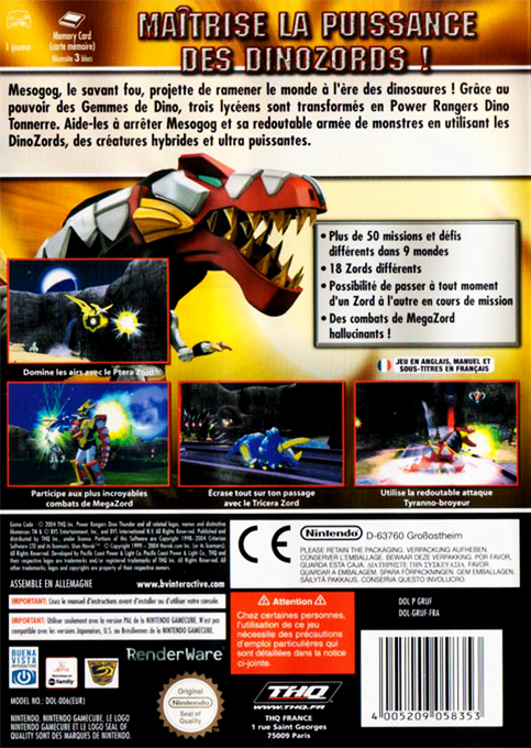 Power Rangers - Dino Tonnerre — box-2D-back (FR)