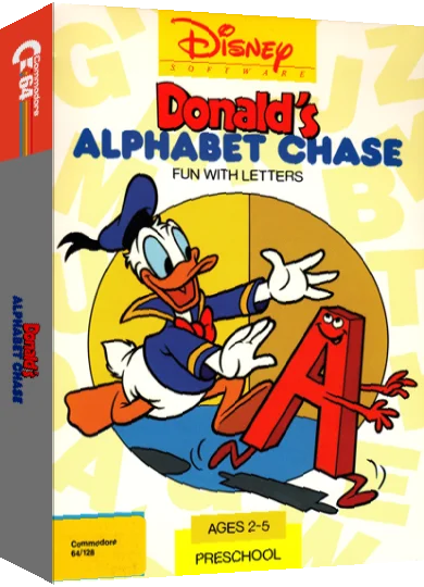 Donald's Alphabet Chase — box-3D (US)