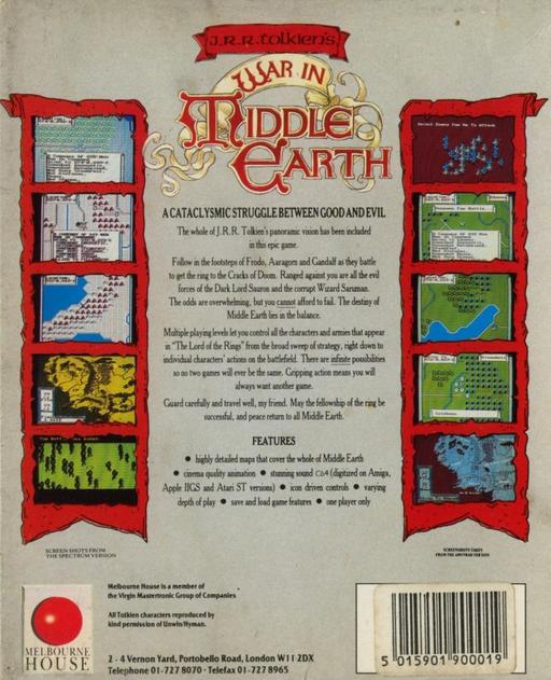 War in Middle Earth — box-2D-back (EU)