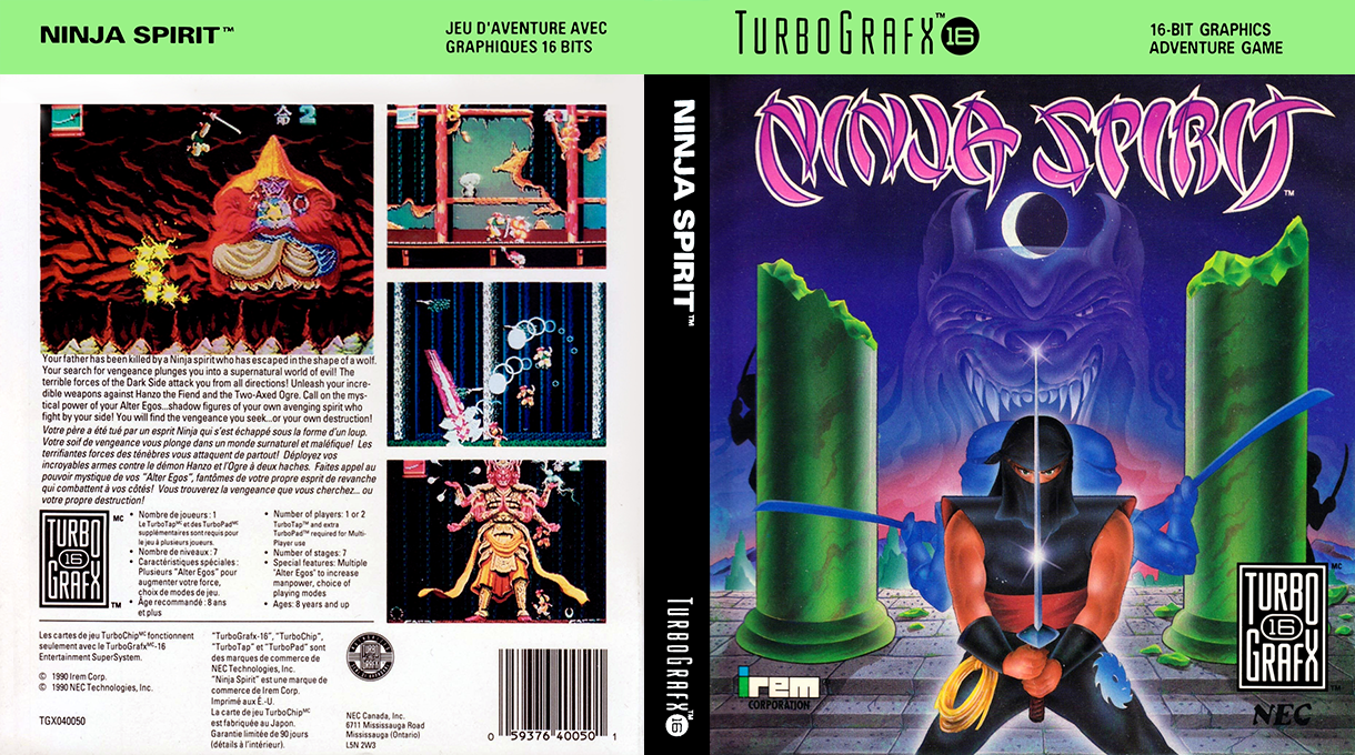 Ninja Spirit — box-texture (US)