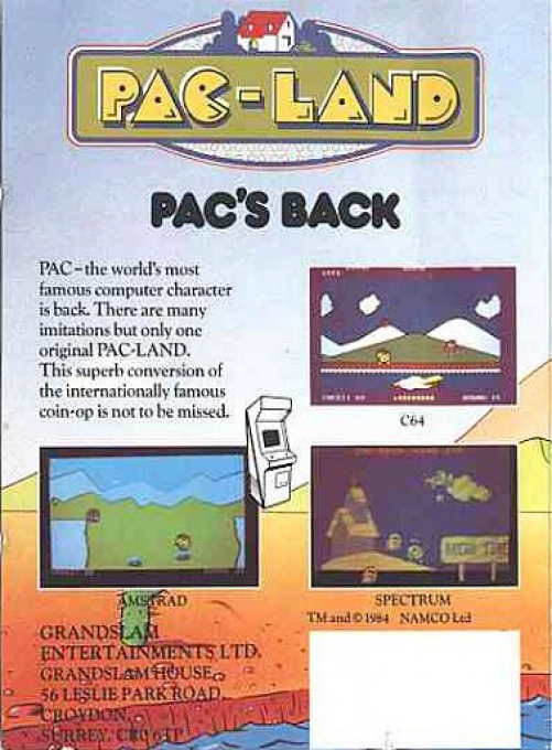 Pac-Land — box-2D-back (EU)