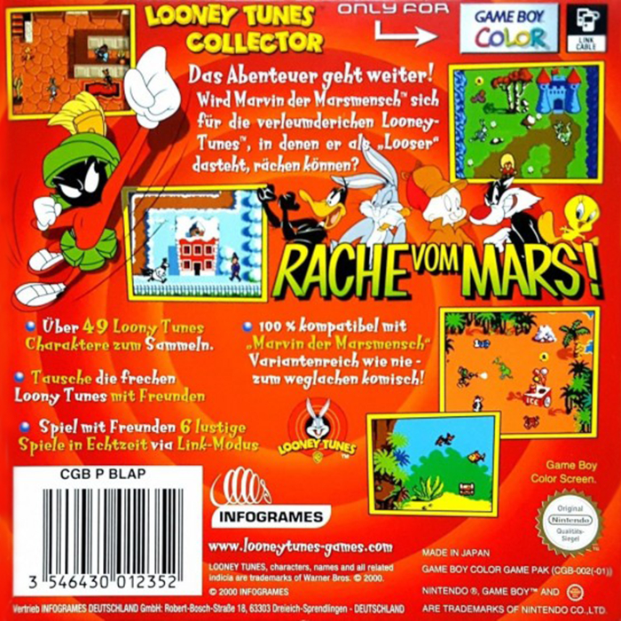 Looney Tunes - Marvin Strikes Back! — box-2D-back (DE)