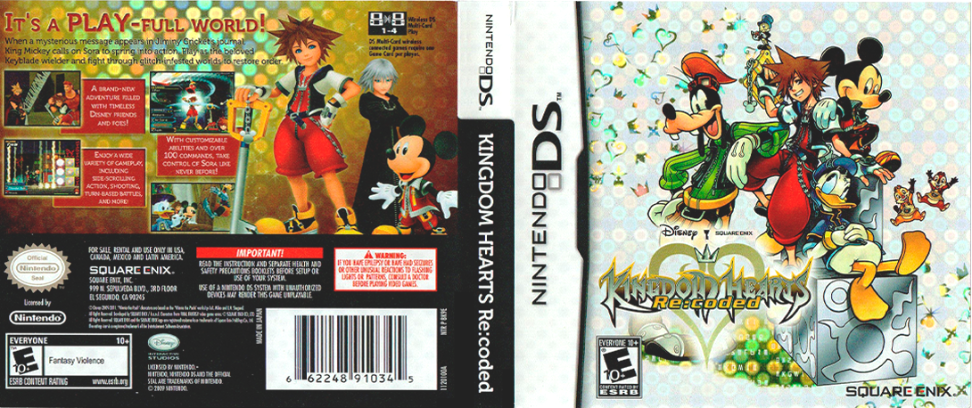 Kingdom Hearts - Re-coded — box-texture (US)