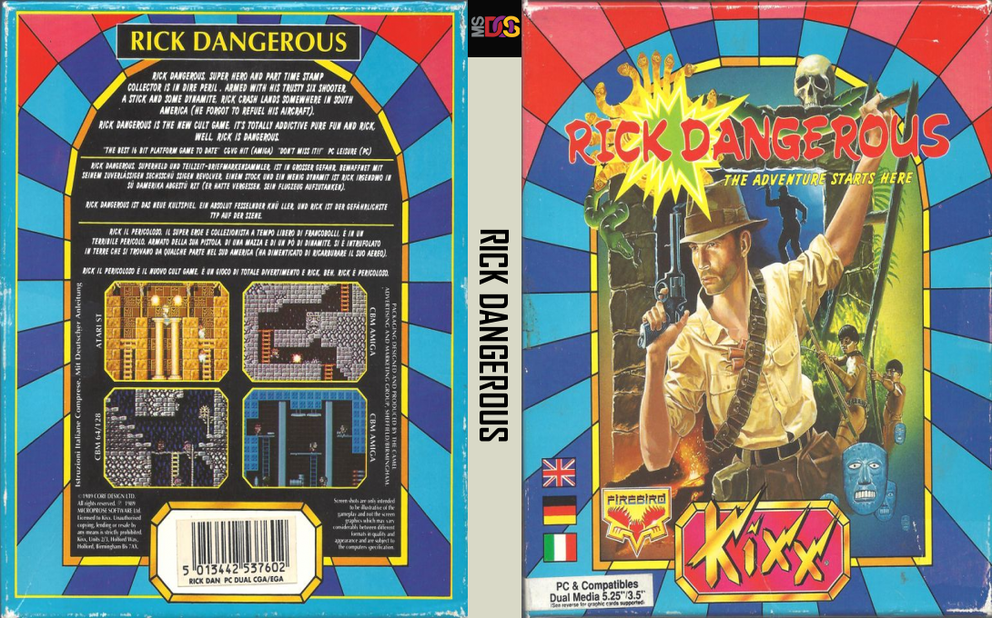 Rick Dangerous — box-texture (EU)