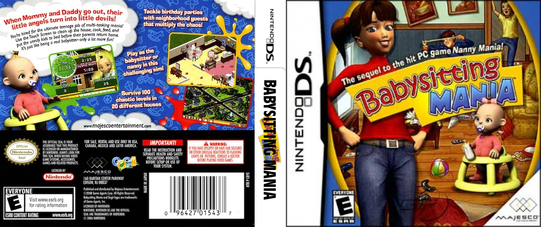 Babysitting Mania — box-texture (US)