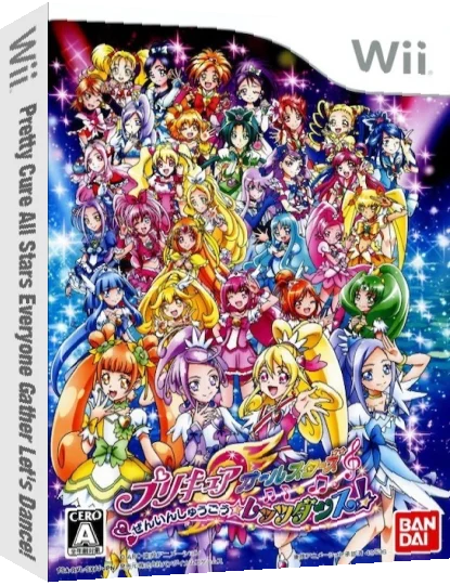 Precure All Stars - Zenin Shuugou Let's Dance! — box-3D (JP)