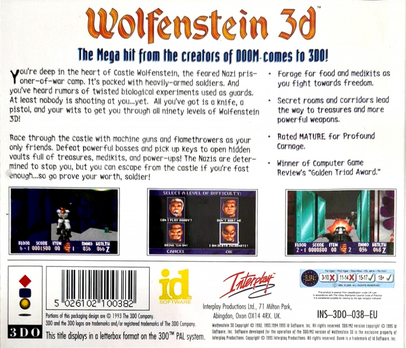 Wolfenstein 3D — box-2D-back (EU)