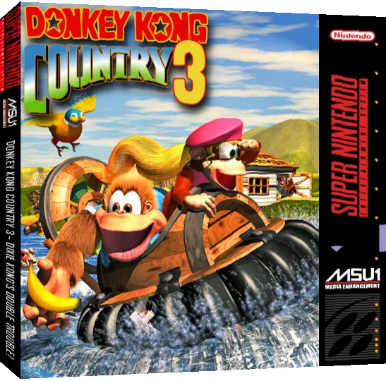 Donkey Kong Country 3 : Dixie Kong's Double Trouble! — box-3D (US)