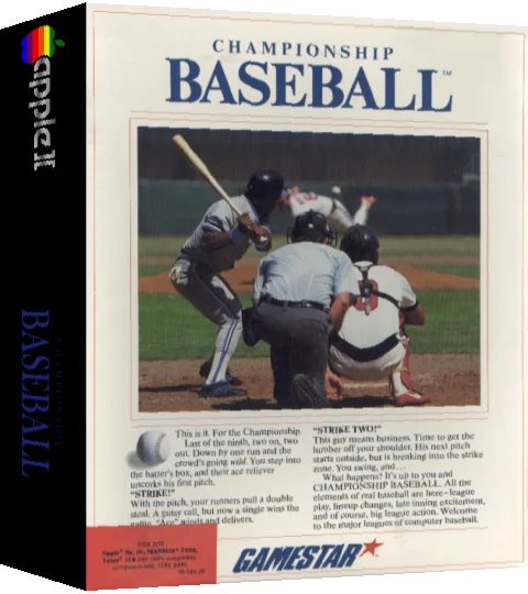 Championship Baseball — box-3D (US)