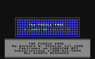 The Puzzle Page #077 — sstitle (WOR)