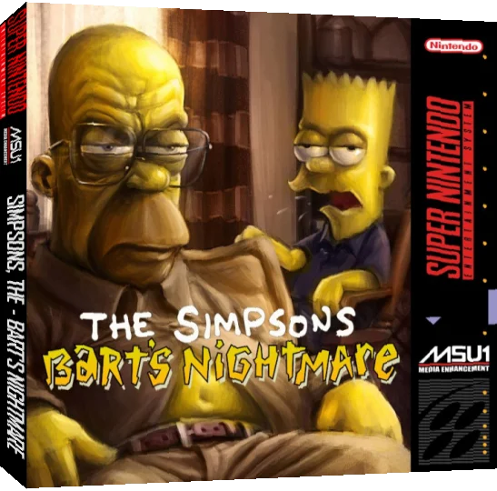 The Simpsons : Bart's Nightmare — box-3D (US)