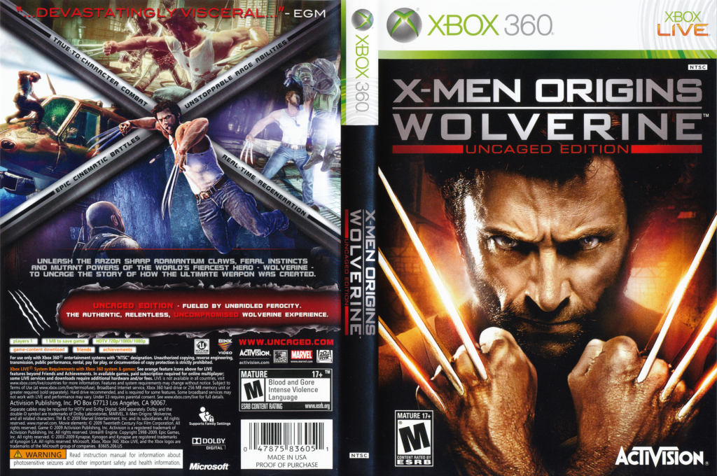 X-men Origins - Wolverine — box-texture (US)