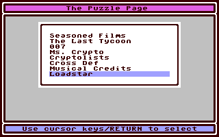 The Puzzle Page #135 — ss (WOR)