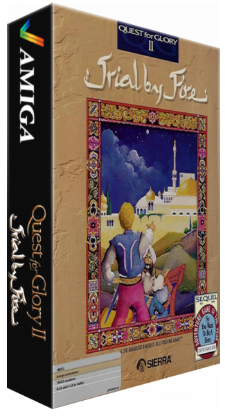Quest for Glory II - Trial by Fire — box-3D (WOR)