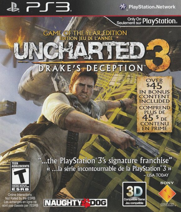 Uncharted 3 - Drake's Deception - Game of the Year Edition — box-2D (CA)