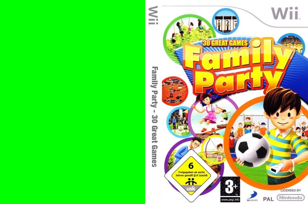 Family Party - 30 Great Games — box-texture (DE)