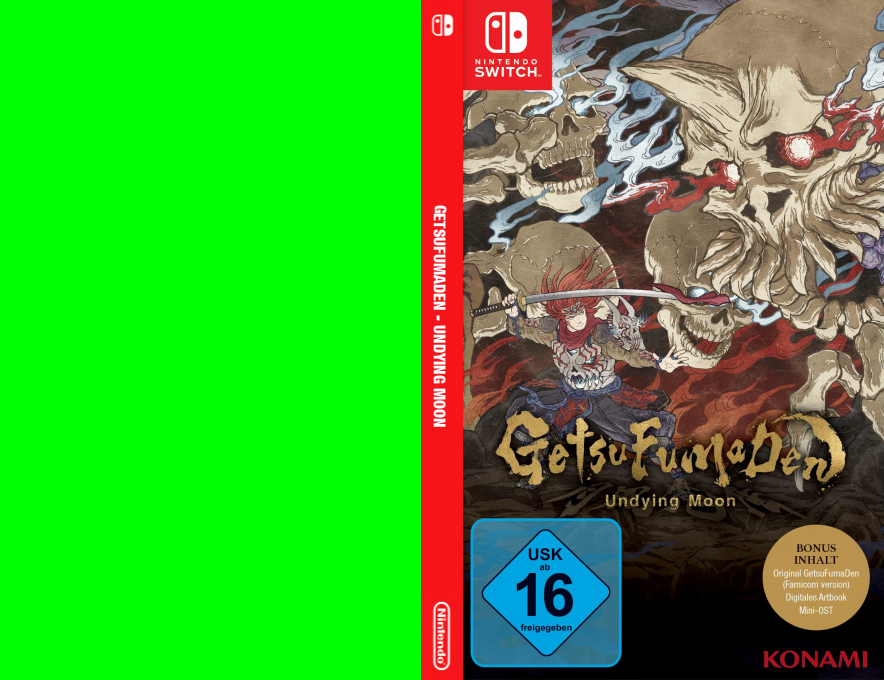 GetsuFumaDen - Undying Moon — box-texture (DE)