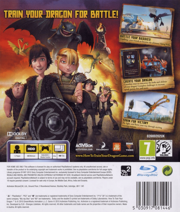 How To Train Your Dragon — box-2D-back (EU)