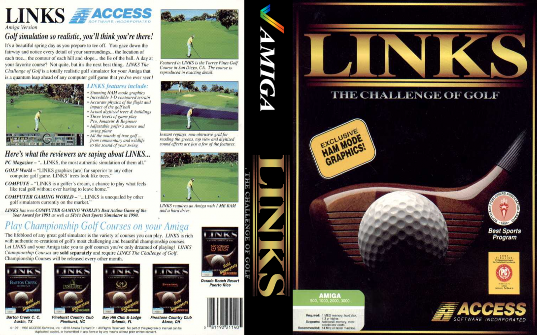 Links - The Challenge of Golf — box-texture (WOR)