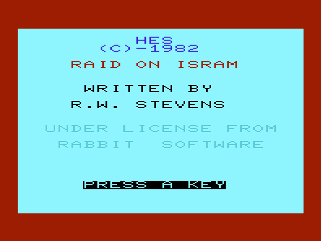 Raid on Isram — sstitle (WOR)