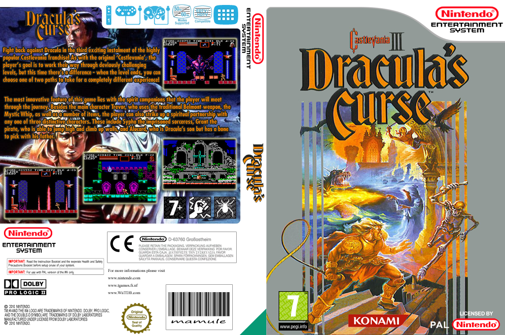 Castlevania 3: Dracula's Curse — box-texture (EU)