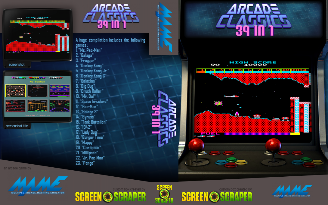 39 In 1 Mame Bootleg — box-texture (SS)