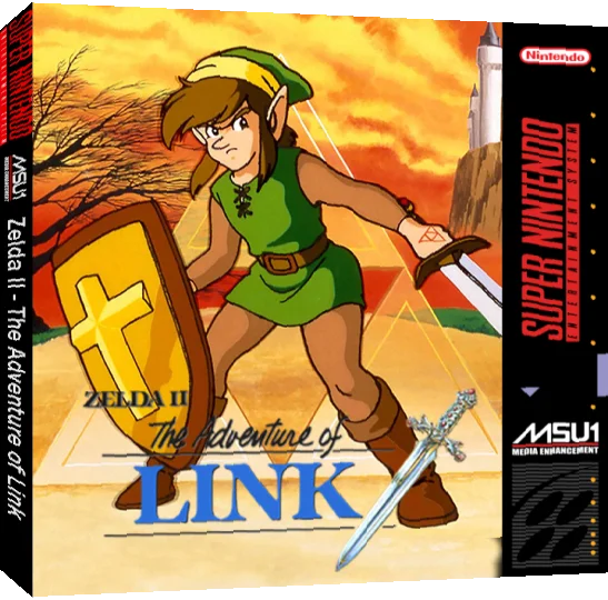 Zelda II : The Adventure of Link — box-3D (WOR)