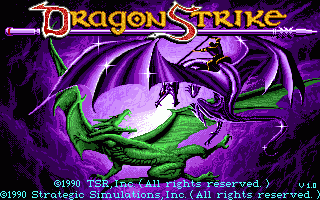 Advanced Dungeons & Dragons - DragonStrike - DragonLance Dragon Combat Simulator — sstitle (WOR)