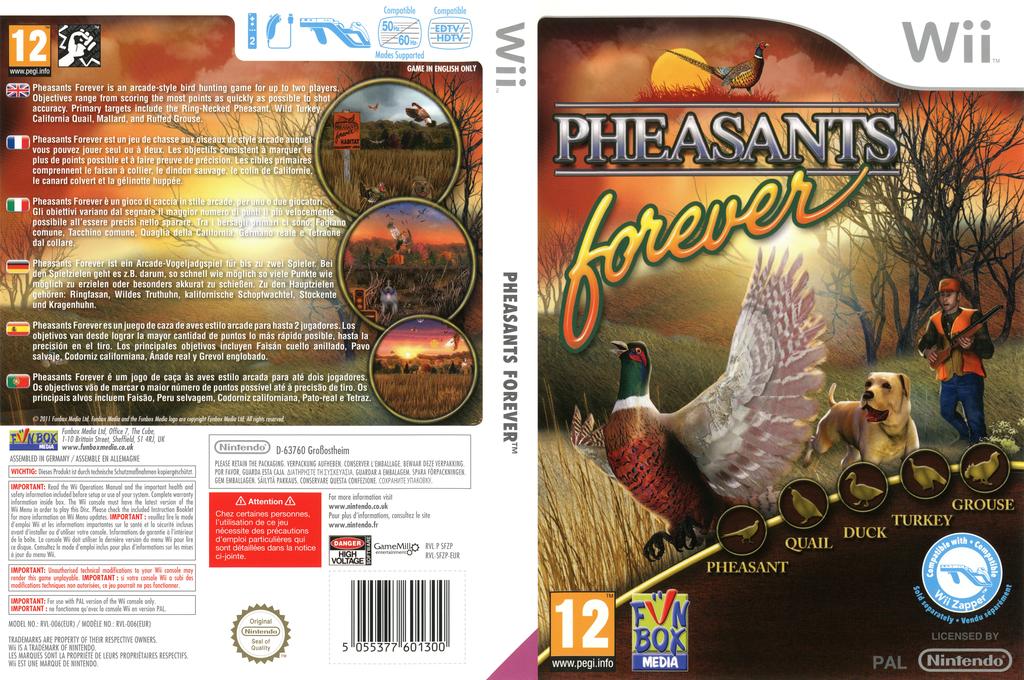 Pheasants Forever - Wingshooter — box-texture (EU)