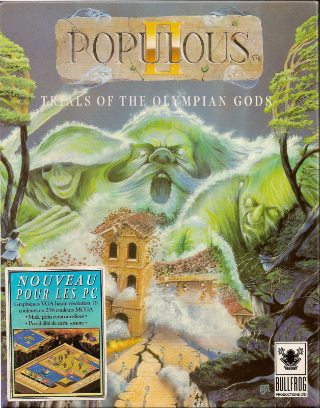 Populous 2 - Trials Of The Olympian Gods box art