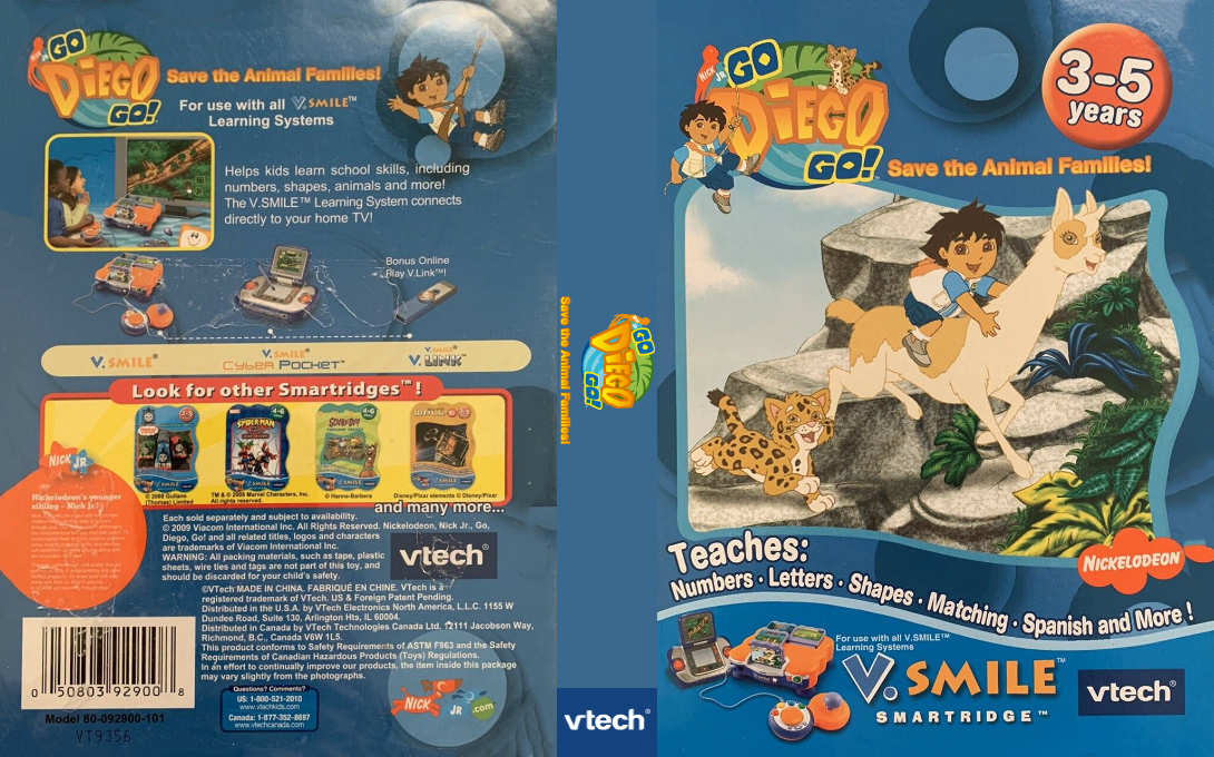 Go Diego Go - Save The Animal Families — box-texture (US)