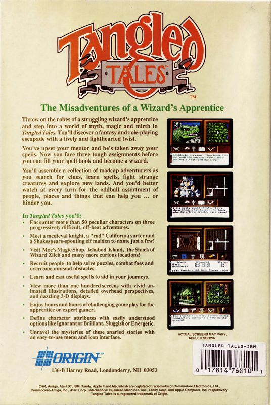Tangled Tales — box-2D-back (US)