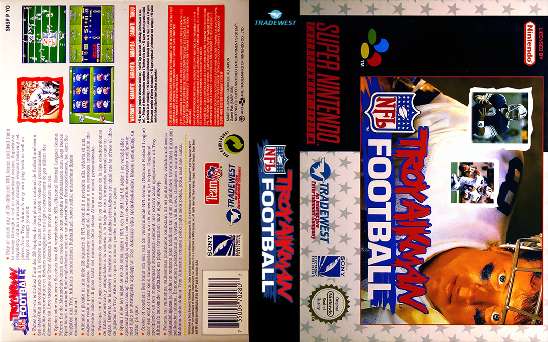 Troy Aikman Nfl Football — box-texture (EU)