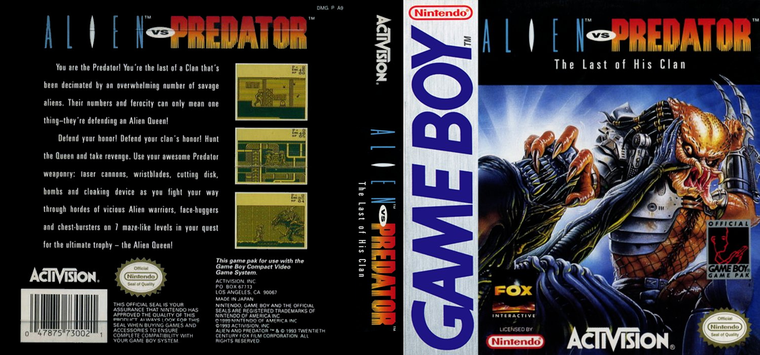Aliens Versus Predator - The Last of His Clan — box-texture (US)