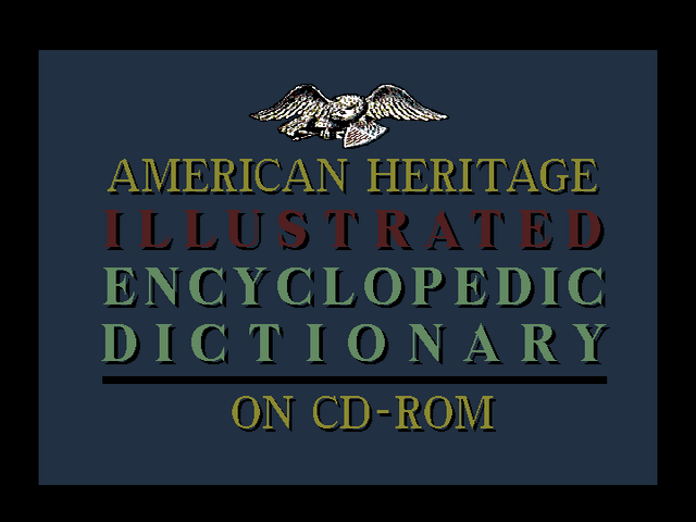 American Heritage - Illustrated Encyclopedic Dictionary - 1991a Edition — sstitle (WOR)